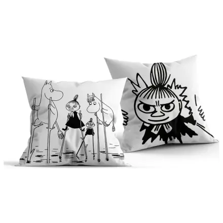 Moomin Kissen schwarz & weiß 40 x 40 cm Produktfoto