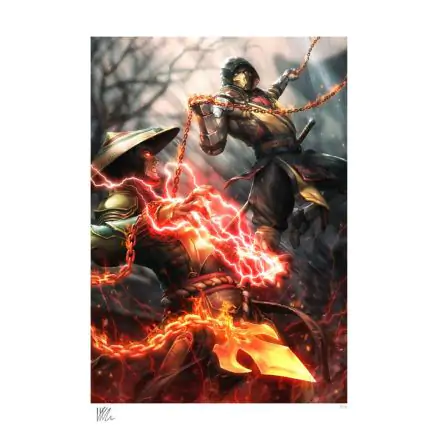 Mortal Kombat Art Print Scorpion vs Raiden 46 x 61 cm - ungerahmt Produktfoto