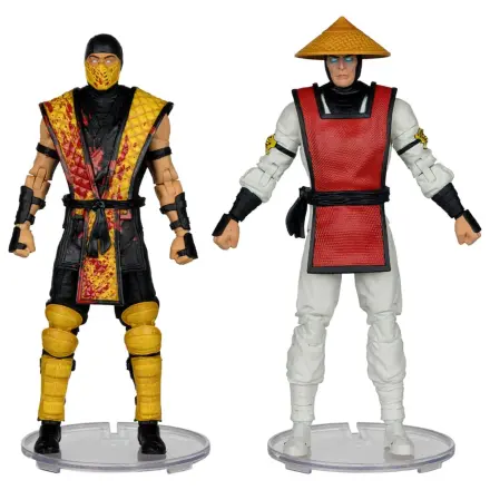 Mortal Kombat Actionfiguren 2er-Pack Scorpion vs. Raiden (Klassics) 18 cm Produktfoto