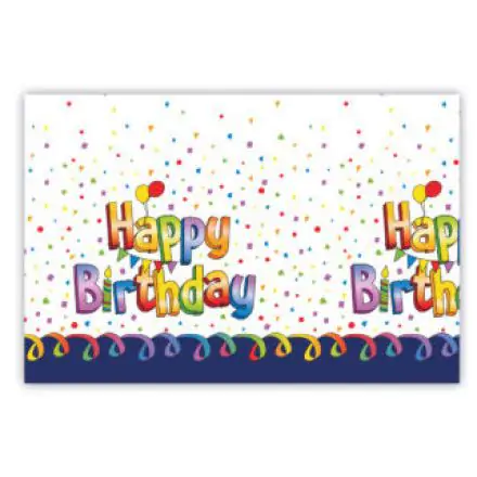 Multicolor Happy Birthday Tischdecke 120*180 cm Produktfoto