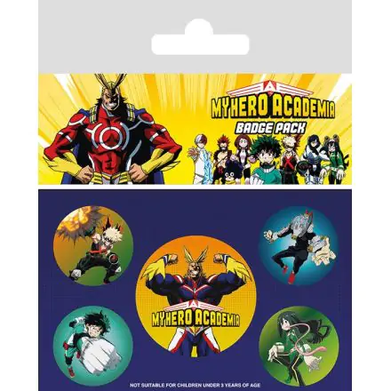 My Hero Academia Ansteck-Buttons 5er-Pack Characters termékfotója