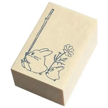My Neighbor Totoro Blue & White Totoro Holzstempel Produktfoto