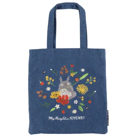My Neighbor Totoro Tragetasche Denim Totoro & Flower Wreath Produktfoto