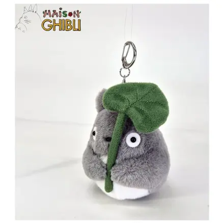 My Neighbor Totoro Nakayoshi Schlüsselanhänger Big Totoro mit Blatt Produktfoto