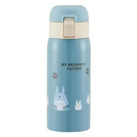 Mein Nachbar Totoro Trinkflasche One Push Mat Blue 350ml Produktfoto