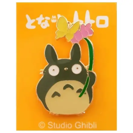 My Neighbor Totoro Pin Totoro mit Blume Produktfoto
