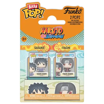 Naruto Bitty Funko POP! Vinyl Figuren 2er-Pack Sasuke & Itachi 2 cm Produktfoto