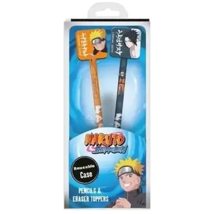 Naruto Bleistifte mit Toppers Naruto & Sasuke Produktfoto