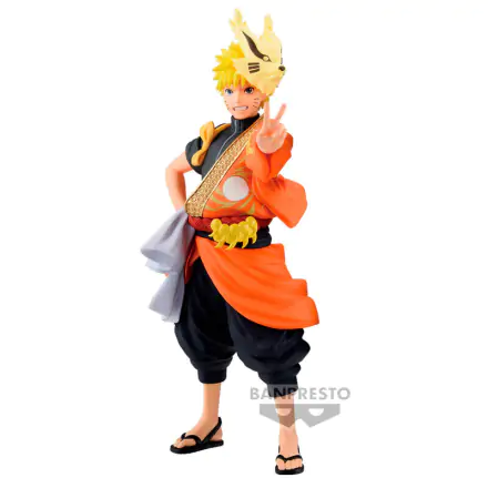 Naruto Shippuden Animation 20Th Anniversary Costume Naruto Uzumaki Figur 16cm Produktfoto