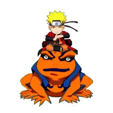 Naruto Shippuden Leuchte Naruto and Gamakishi 20 cm termékfotója