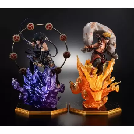 Naruto Shippuden Precious G.E.M. Series PVC Statuen Naruto Uzumaki Wind God & Sasuke Uchiha Thunder God 28 cm termékfotója