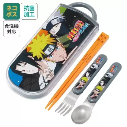 Naruto Essstäbchen & Löffel & Gabel Set Team 7 Produktfoto