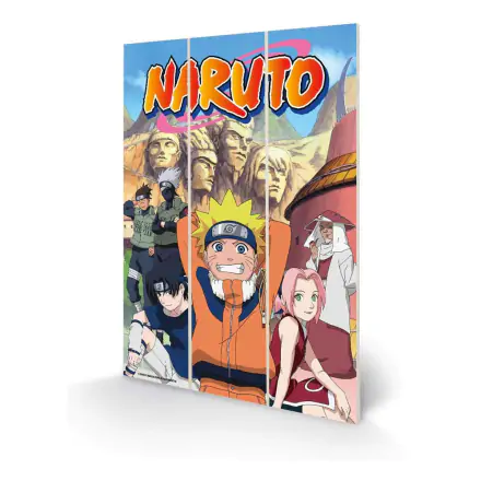 Naruto Holzdruck The Hidden Leaf Village 20 x 30 cm Produktfoto
