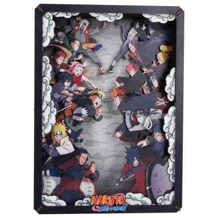 Naruto Modelbausatz Wooden Theatre Combat (Groß) 26 cm Produktfoto