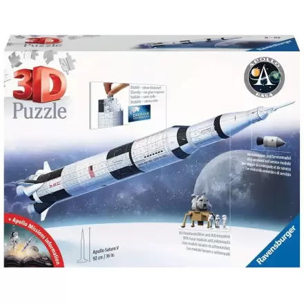 NASA 3D Puzzle Apollo Saturn V Rocket (504 Teile) Produktfoto