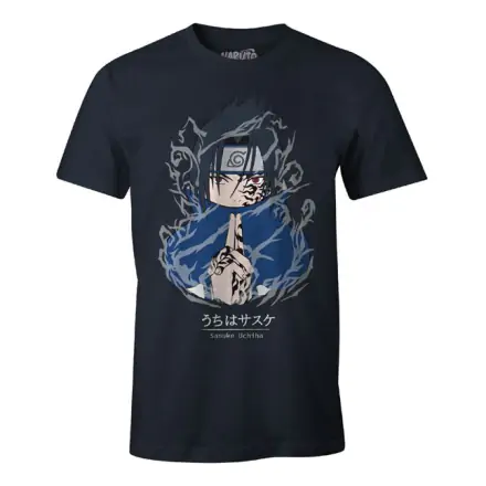 Naurto Sasuke Uchiwa T-shirt termékfotója