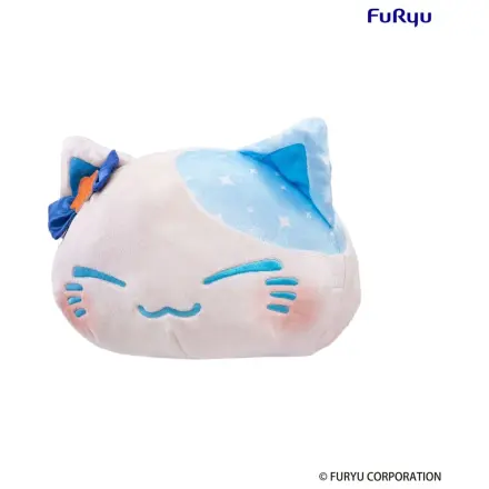 Nemuneko Katze Große Plüsch Figur Blau 35 cm Produktfoto
