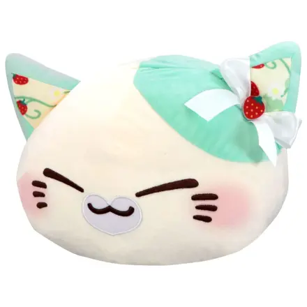 Nemuneko Katze Süß Große Plüsch Figur Mintgrün 35 cm Produktfoto