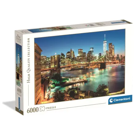 New York Brooklyn Bridge Lights 6000-teiliges Kompaktpuzzle Produktfoto