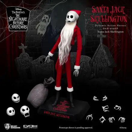 Nightmare before Christmas 8ction Heroes Actionfigur 1/9 Santa Jack Skellington 21 cm Produktfoto