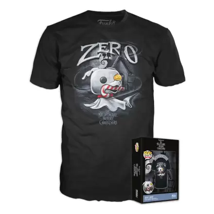 Nightmare Before Christmas Boxed Tee T-Shirt Zero w/Cane termékfotója