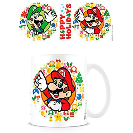 Nintendo Super Mario Bros Happy Holidays Tasse Produktfoto
