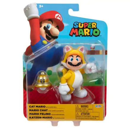 Nintendo Super Mario Cat Luigi Figur 10cm Produktfoto