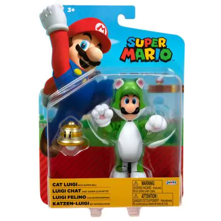 Nintendo Super Mario Cat Luigi Figur 10cm termékfotója