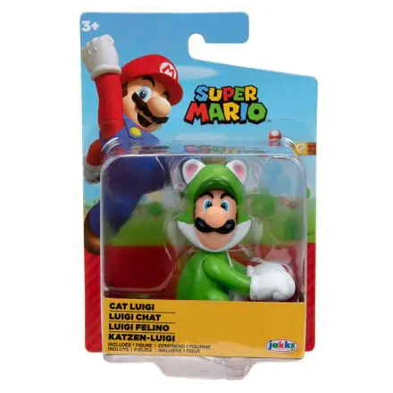 Nintendo Super Mario Cat Luigi Figur 6,5cm termékfotója