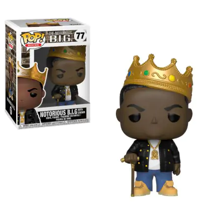 Notorious B.I.G. POP! Rocks Vinyl Figur Notorious B.I.G. with Crown 9 cm Produktfoto