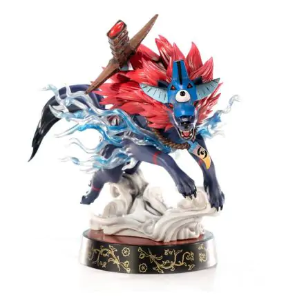 Okami PVC Statue Oki (Wolf Form) 21 cm Produktfoto