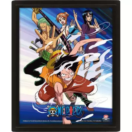 One Piece 3D-Effekt Poster Straw Hat Pirates Assault 26 x 20 cm termékfotója