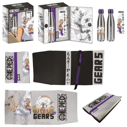 One Piece Steel Flasche, Sticker, Buchumschlag Geschenkset Gears Produktfoto