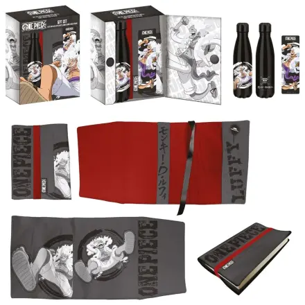 One Piece Edelstahlflasche, Sticker, Buchumschlag Geschenkset Luffy Produktfoto