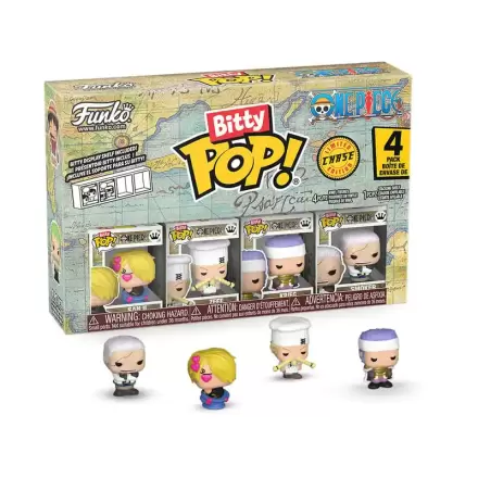 One Piece Bitty Funko POP! Vinyl Figur 4er-Pack Sanji Produktfoto