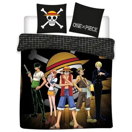 One Piece Captain Luffy Doppel-Bettbezug Produktfoto