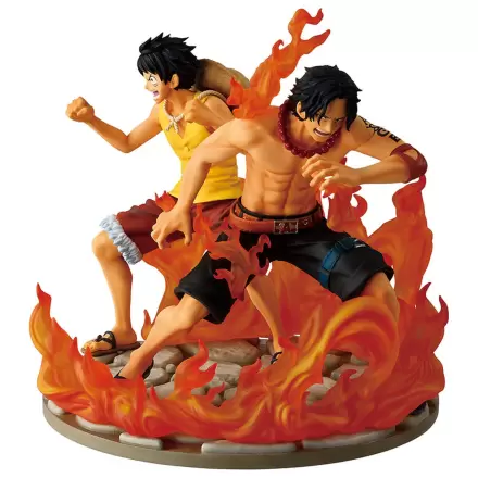 One Piece Dramatic Memories Ace & Luffy Ichibansho Figur 15cm Produktfoto