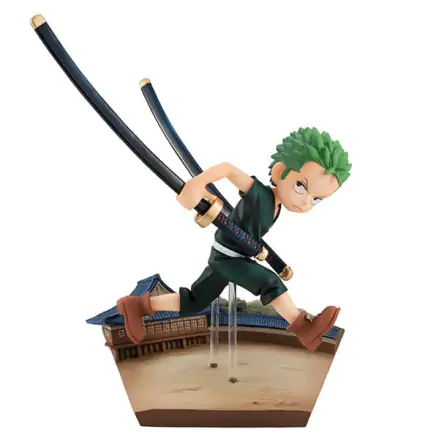 One Piece G.E.M. Serie PVC Statue Roronoa Zoro Run! Run! Run! 14 cm Produktfoto