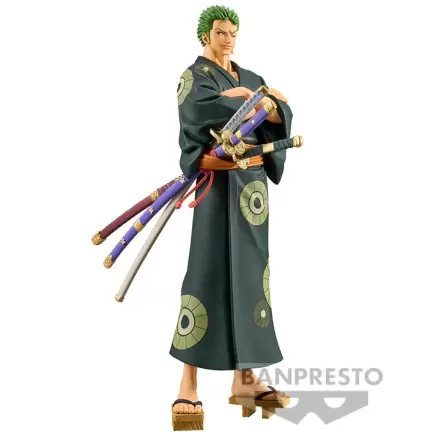 One Piece Grandline Series Wanokuni Yukata Silvers Roronoa Zoro Figur 17cm termékfotója