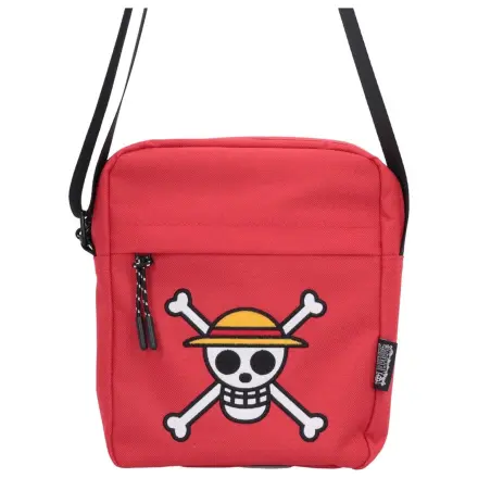 One Piece Crossbody Tasche Luffy Jolly Roger (Red) 23 cm Produktfoto
