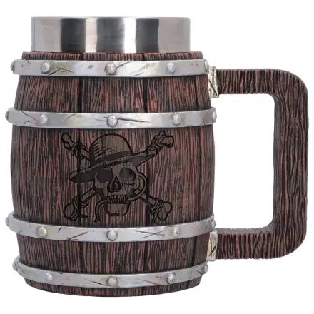 One Piece Bierkrug Fass 16 cm Produktfoto