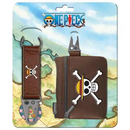 One Piece Schlüsselanhänger + Geldbörse Set Produktfoto