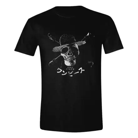 One Piece Live Action T-Shirt Greyscale Skull Produktfoto