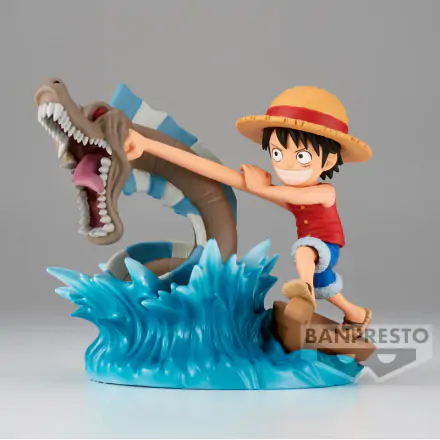 One Piece Log Stories PVC Statue Monkey D. Luffy vs Local Sea Monster 7 cm termékfotója