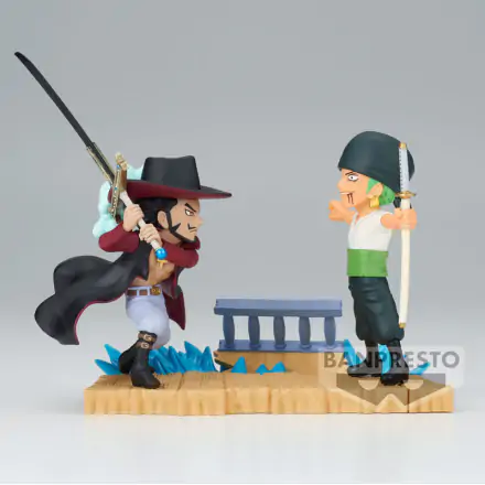 One Piece Log Stories Roronoa Zoro VS Dracule Mihawk Figur 7cm termékfotója