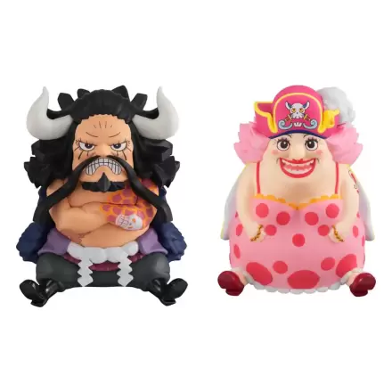 One Piece Look Up PVC Statue Kaido the Beast & Big Mom 11 cm (with Gourd & Semla) Produktfoto