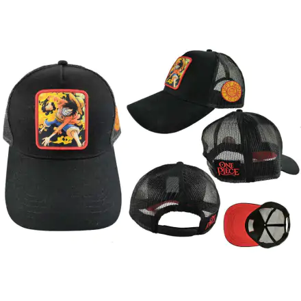 One Piece Luffy Attack erwachsen cap Produktfoto