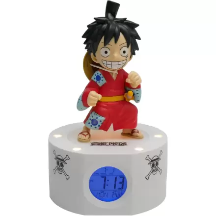 One Piece Wecker mit Licht Luffy 18 cm Produktfoto