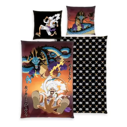 One Piece Bettwäsche Luffy Gear 5 135 x 200 cm / 80 x 80 cm Produktfoto