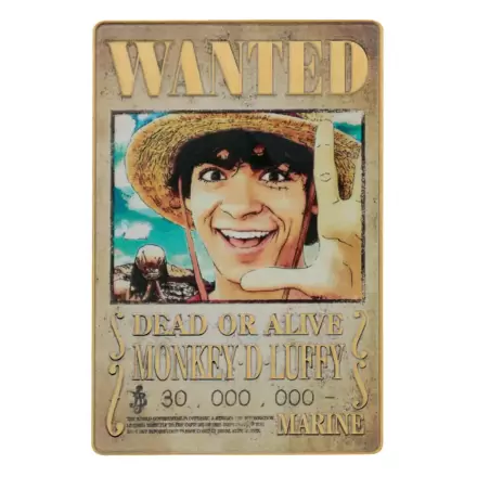 One Piece Metallbarren Luffy Wanted Poster Limited Edition termékfotója